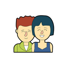 Nice Couple With Hairstyle Design