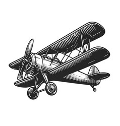 Classic Biplane Airplane