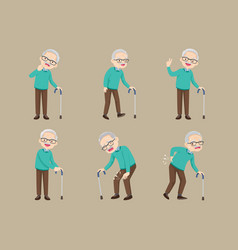 Elderly People Old Men Characters 007