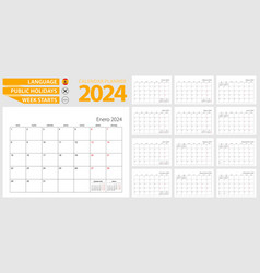 Spanish Calendar Planner For 2024