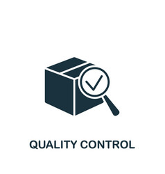 Quality Control Icon Monochrome Simple Product