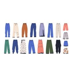 Trousers Pants Jeans Shorts And Skirts Set