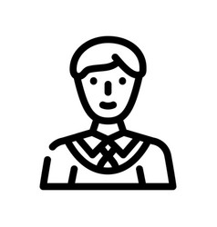 Diligent Family Man Line Icon