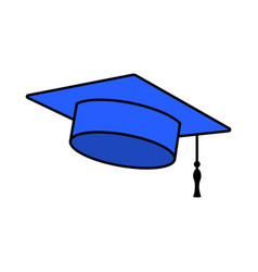 Graduate Cap Doodle Style Icon