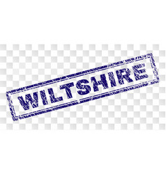 Grunge Wiltshire Rectangle Stamp