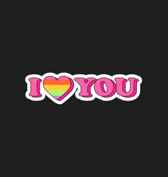 I Love You Sticker