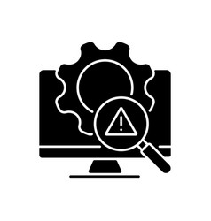 Threat Management Black Glyph Icon