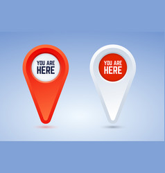 You Are Here Map Pins In Two