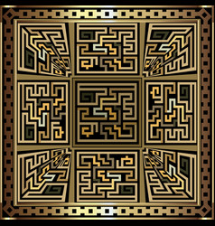 Greek Key Meanders Gold Seamless Pattern