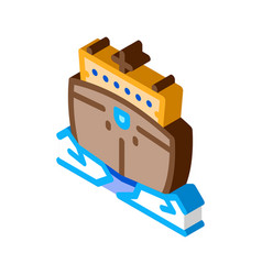 Icebreaker Ship Isometric Icon