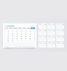 Spanish Calendar 2023 Year Corporate Planner