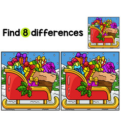 Christmas Sleigh Find The Differences