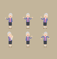 Elderly People Old Women Characters 003