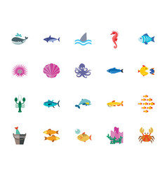 Sea Creatures Icon Set