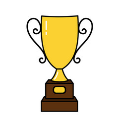 Competition Winner Cup Doodle Style Icon