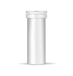 Round Medical Pill Container Mock-up White