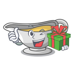 With Gift Cartoon Sauce Boat Turkey Gravy