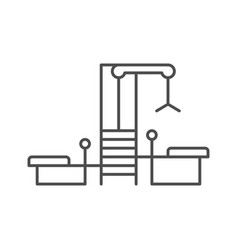 Gym Machine Line Icon Linear Style Sign