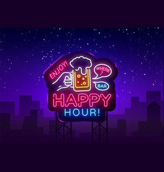 Happy Hour Neon Sign Hour Design