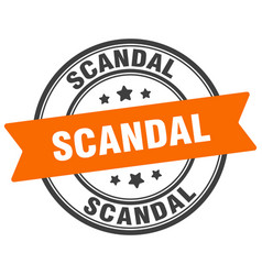 Scandal Stamp Label On Transparent