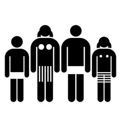 Family symbol isolated Royalty Free Vector Image