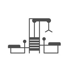 Gym Machine Glyph Icon Linear Style Sign