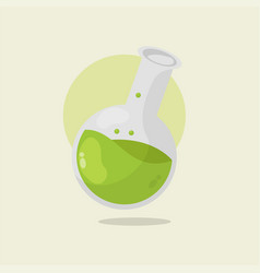 Halloween Poison Lab Jar Icon Cartoon