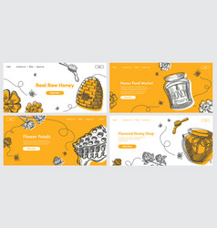 Honey Food Web Banner Set