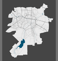 Lublin Map Detailed Map City Poster