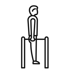 Physical Therapist Bars Icon Outline