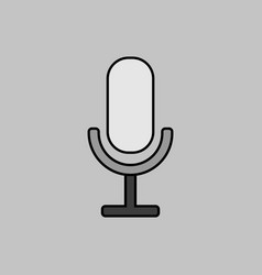 Record Microphone Mic Grayscale Icon