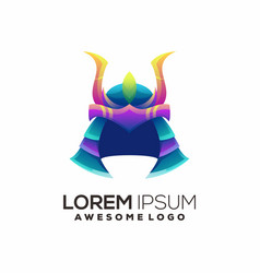 Samurai Gradient Colorful Logo Design