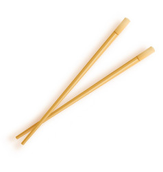 Chopsticks Wooden Isolated On White