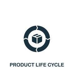 Product Line Cycle Icon Monochrome Simple Product