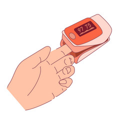 Pulse Oximeter On Finger