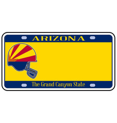 Arizona State License Plate