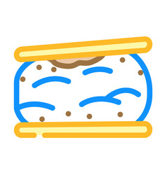 Smores Food Snack Color Icon