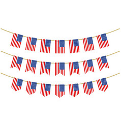 United States Of America Flag On The Ropes