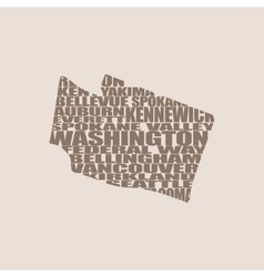 Word Cloud Map Of Washington State