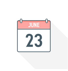 23rd June Calendar Icon 23 Date