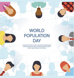 Hand Drawn World Population Day Post Set