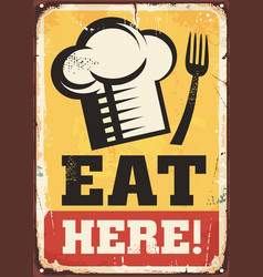 Eat Here Promo Poster Design