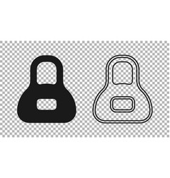 Black Weight Icon Isolated On Transparent