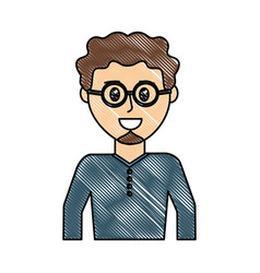 Cartoon Man Curly Hair Vector Images Over 940