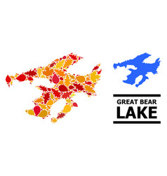 Autumn Leaves - Mosaic Map Great Bear Lake