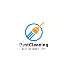 Maidservant Cleaning Logo And Icon