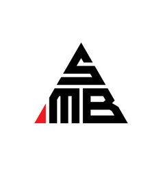 Smb Triangle Letter Logo Design