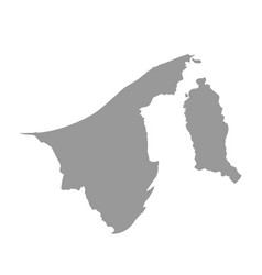 Brunei Country Map Silhouette