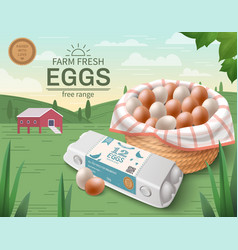 Eggs Package Mockup Poster