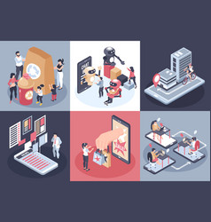 Isometric Global Consumer Trends Design Concept